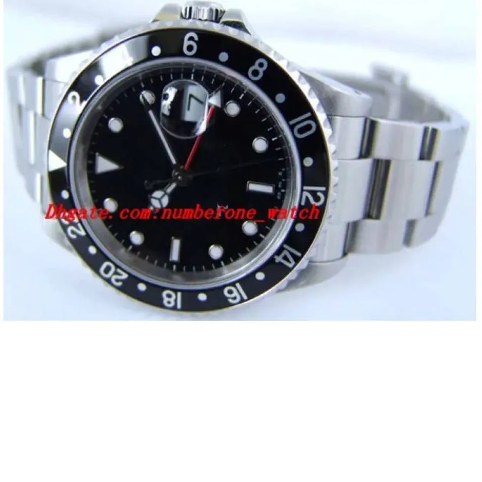 Bracelet en acier inoxydable II DIAL Noir en acier inoxydable 16710 trous - montre de la montre 40 mm mécanique automatique montre la montre-bracelet 295c