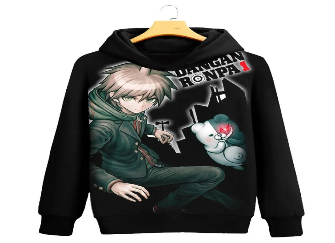 Anime Danganronpa Monokuma Kirigiri Kyouko Cosplay Sweinshirt White Sweats Autumn Unisex Capache Simitued Away Coat Tops12999955