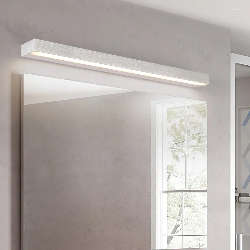 Lampa ścienna szczotkowane lampy aluminiowe wodoodporne mgły łazienka wnętrza kinkiety komody sypialni szafy domowe dekoracje luminarne