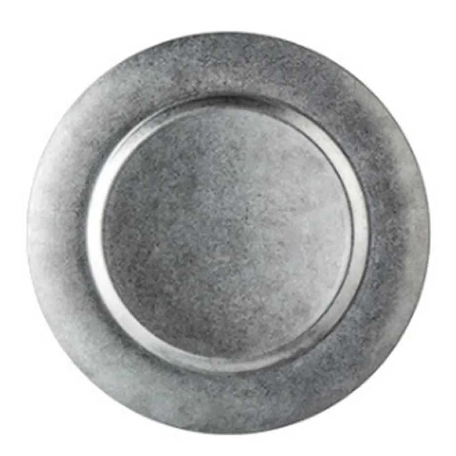 Assiettes de vaisselle American Restaurant Old Frosted Silver Vintage 304 Assiette en acier inoxydable Dîner plat rond 260b