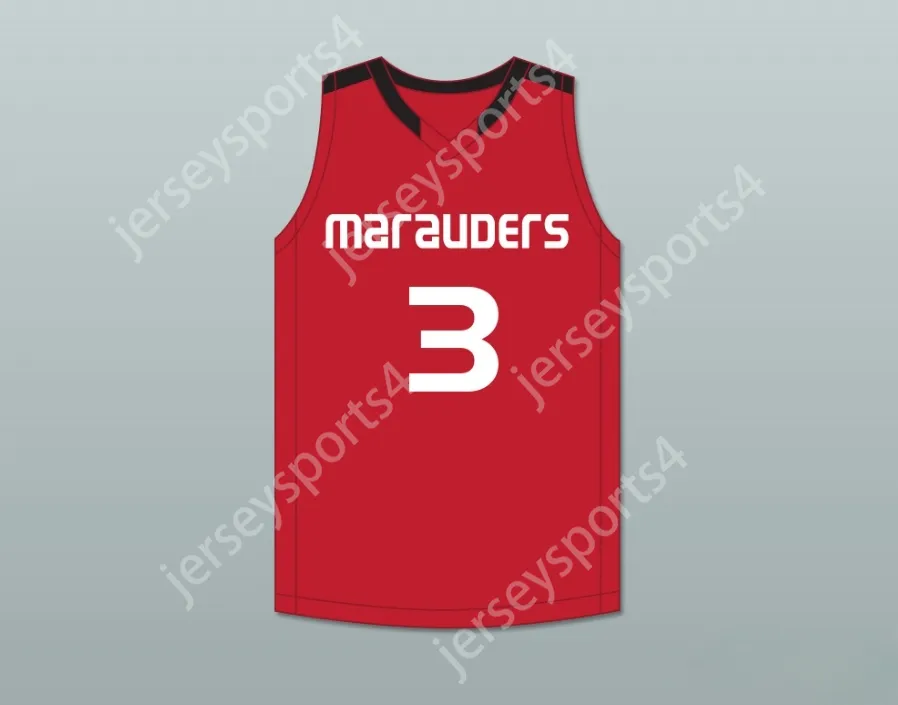 Niestandardowe Nay Men Youth/Kids Marcus Smart 3 Edward S. Marcus High School Marauders Red Basketball Jersey 2 Szyty S-6xl