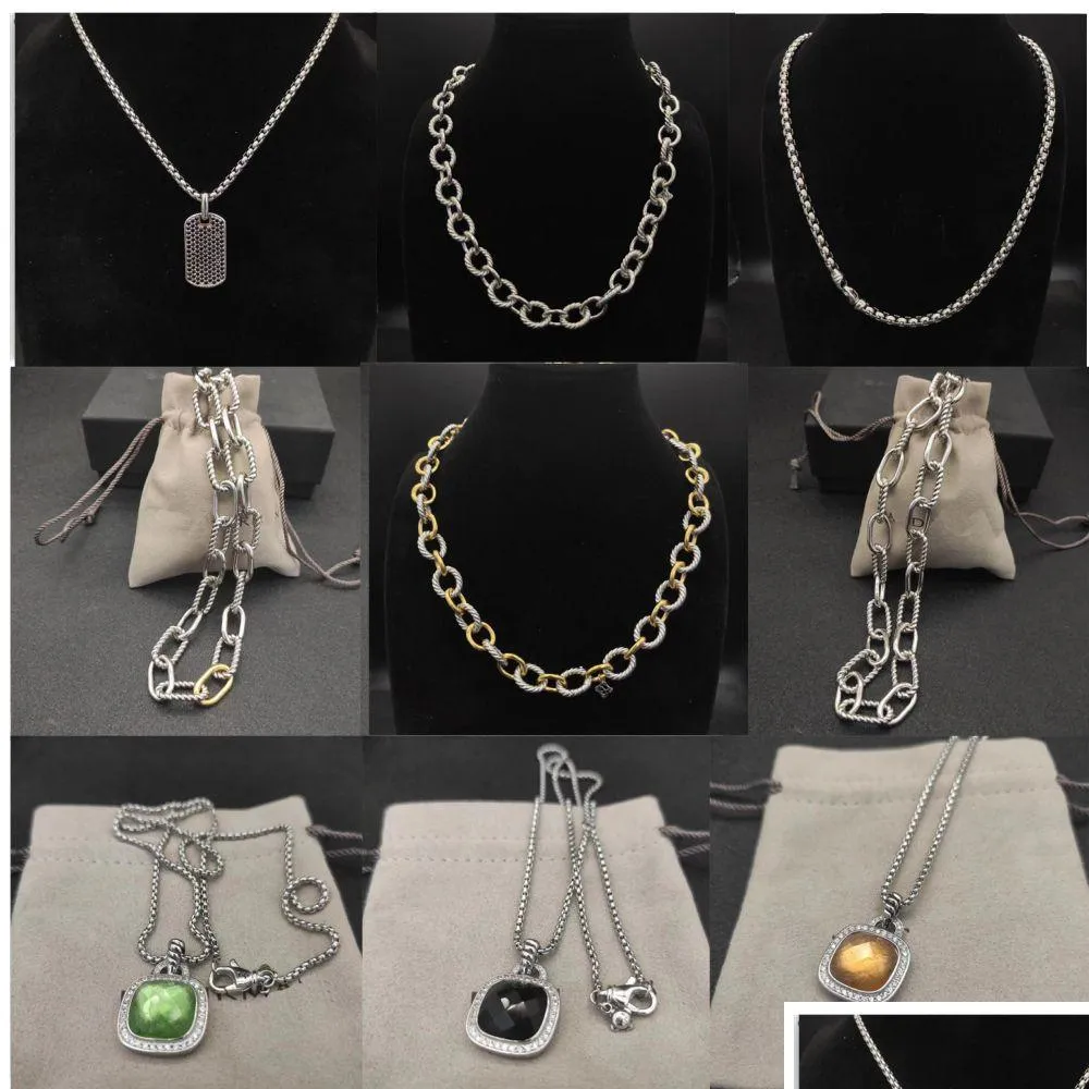Подвесные ожерелья Дизайнерский сердце 925 Стерлинговое ожерелье для женщин в Европе в Европе Америка пары ретро Мэдисон Цеп