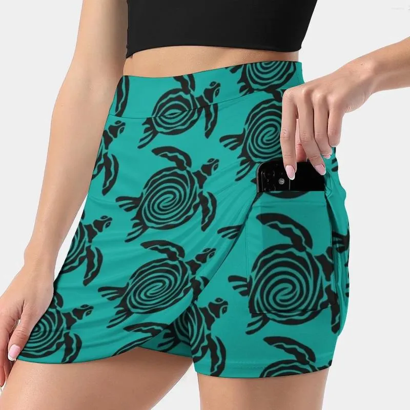 Skirts Turtle Korean Fashion Skirt Summer For Women Light Proof Trouser Pattern Tortoise Sea Ocean Salt Water