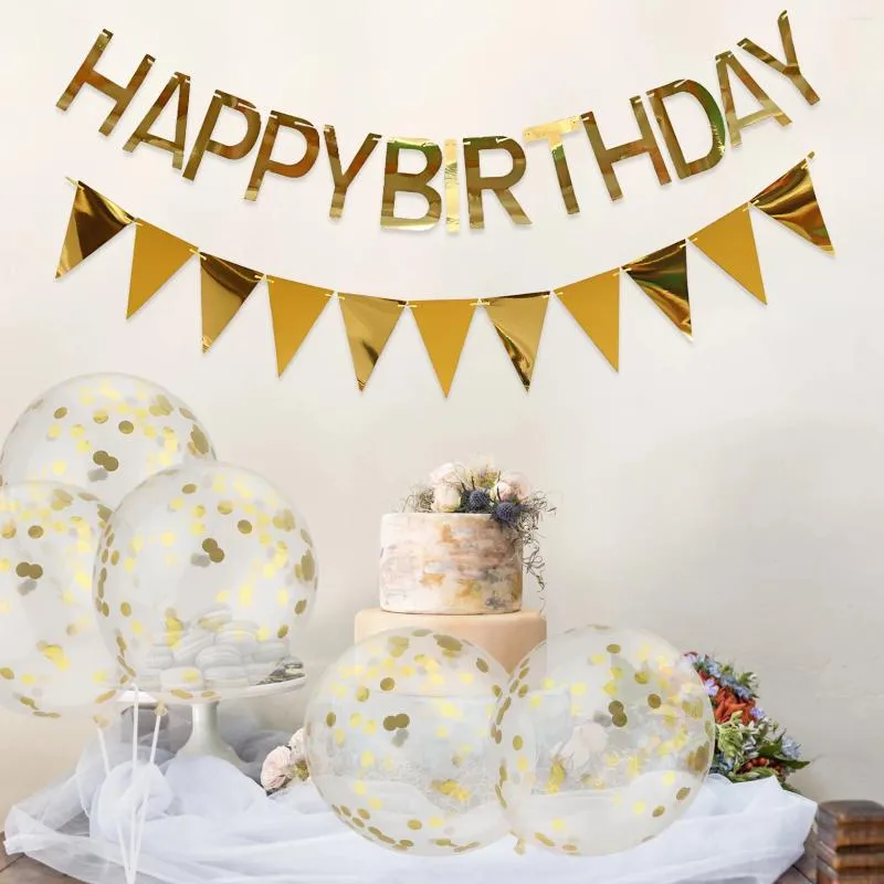 Décoration de fête 10pcs Séponiteurs Streamers Balloons clairs pour décorations d'anniversaire Plafond Happy