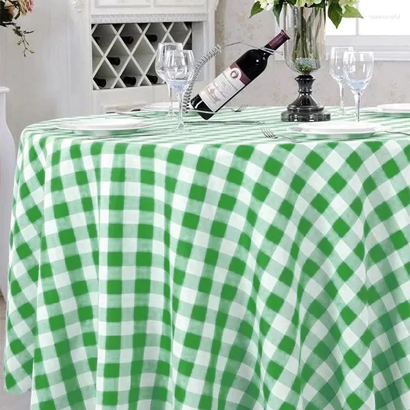 Średnica tkaniny stołowej 213 cm jednorazowe Peva Plastikowe okrągłe obrus obrusowy dekoracja na przyjęcie urodzinowe piknikowe
