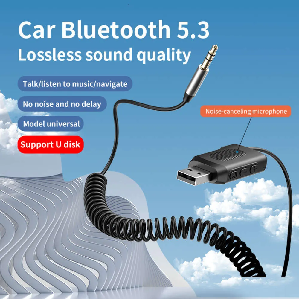 5.3 Adapter in Car Bluetooth Receiver AUX to USB Drive - Universal Compatible