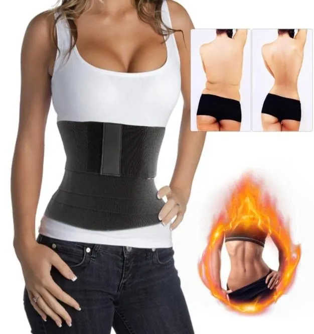 Cintos Mulheres Sweat Slimming Belt Shaist Trainer Shaperwear Sizetummy Wrap Resistance Bands envolve sauna yj8553703