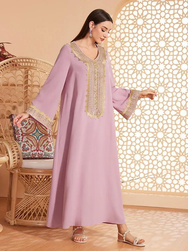 Ethnische Kleidung Marokko Party Kleid Muslim Eid Ramadan Women Abaya Sticker Gebet Kaftan Robe Abayas Dubai Longue Vestidos Largos Maxi