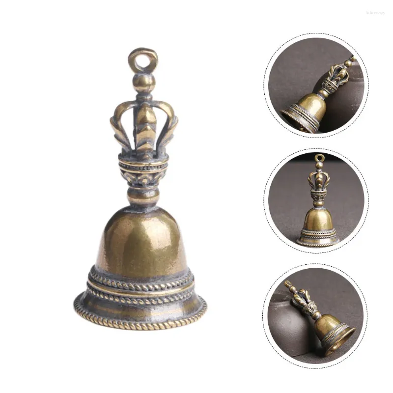 Party Supplies 2 Pcs Bell Keychain Hand Rattle Pendants Jingle Bells DIY Keyring Accessory For Crafts Brass Door