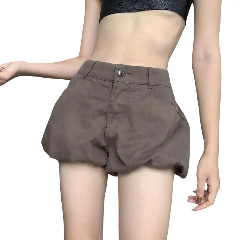 Short féminin mode 2024 Girl Trend Couleur Pure Bud Street High Wild Wild Leisure Pantals Athletic