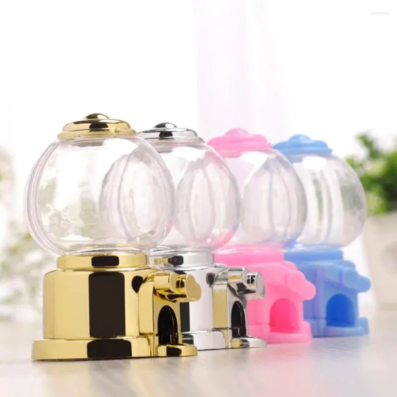 Lagringsflaskor 6 st chokladbox baby mini plastbehållare godis dispenser maskin kreativa barn leksaker gummi