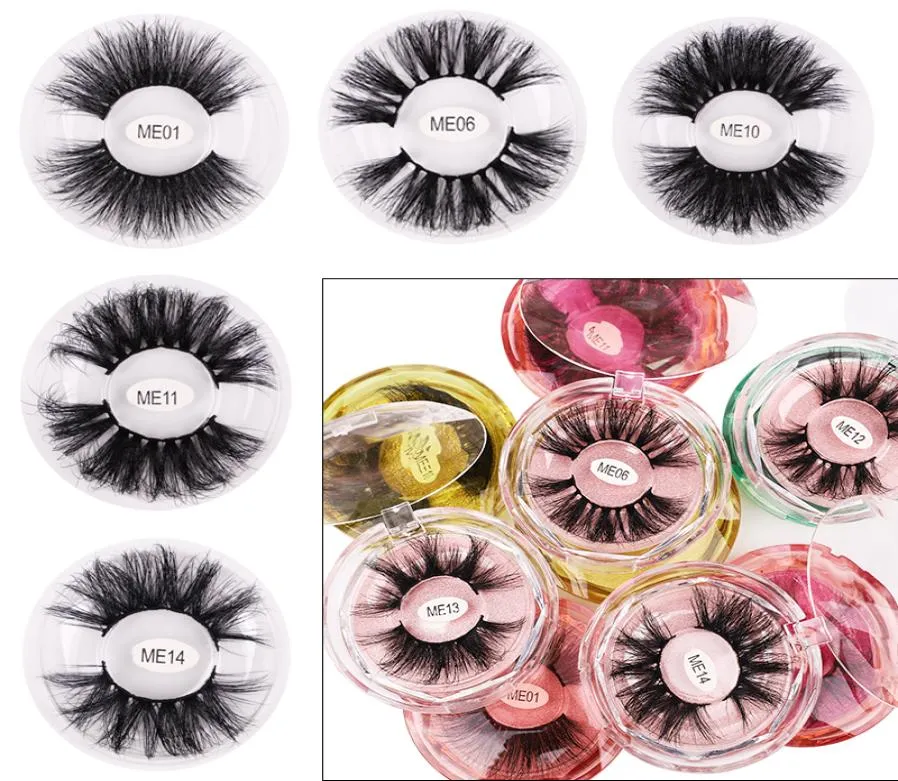 25mm 3d Mink cílios falsos cílios dramáticos longos grossos cílios cruzados 6d 100 Mink de vison de Mink Handmade 20 Styles Lashes Makeup Maquiagem3960375