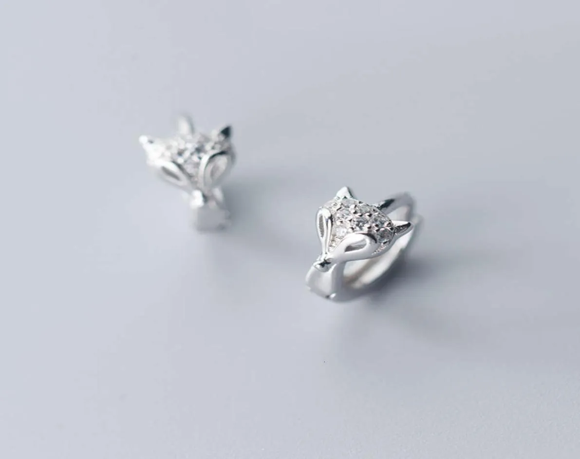 MloveACC 925 Sterling Silver Animal Fox Brincos para mulheres Jóias de moda de casamento de noivado6812069