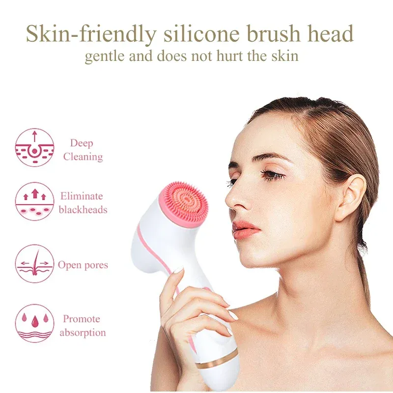 3 In 1 Sonic Rotating Electric Cleansing Scalp Exfoliation Brush For