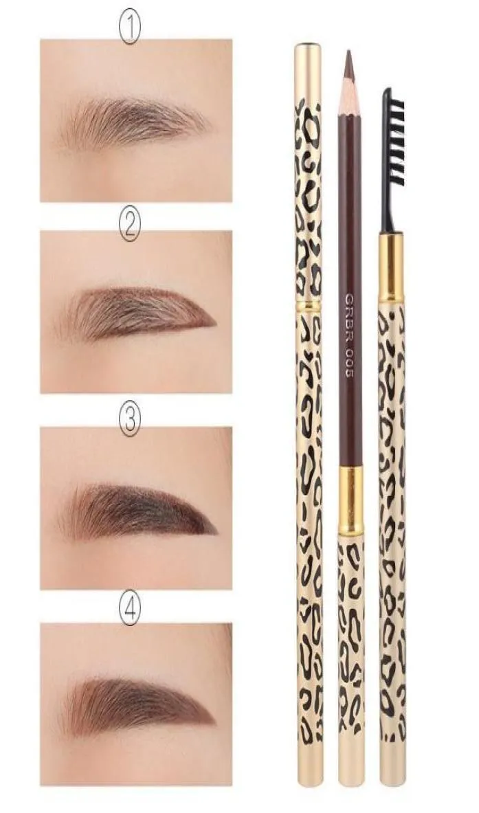 Factory Direct New Makeup Eyes Flamingos Leopard New Professional Makeup Matibrow Pencil BrushblackBrowngray5424801