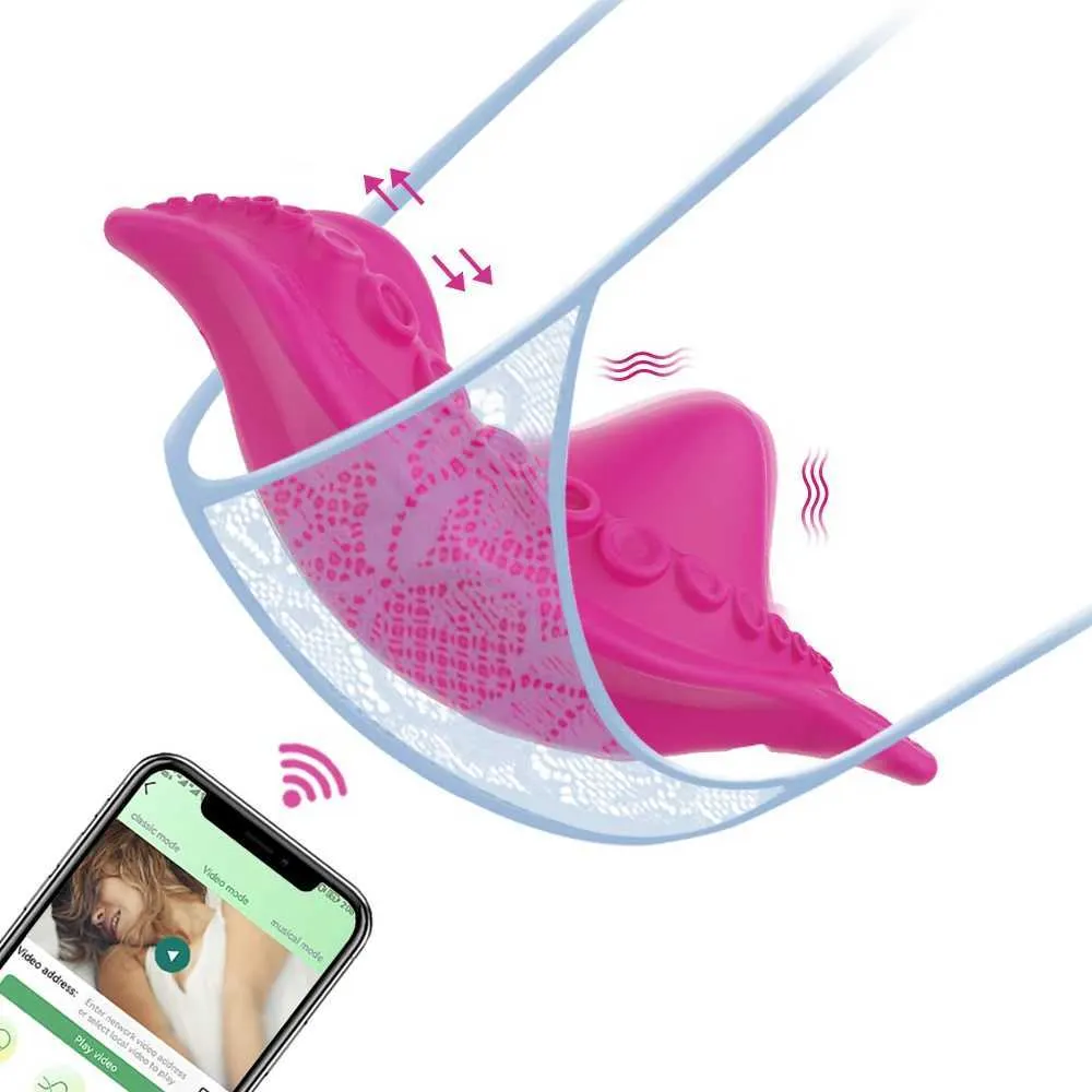 Andere Gesundheit Schönheitspunkte drahtlose Bluetooth -App Vibrator weibliche Klitoris Stimulator Fernbedienungsmassagetspielzeug für Frauen Slips Erwachsene Waren T240510