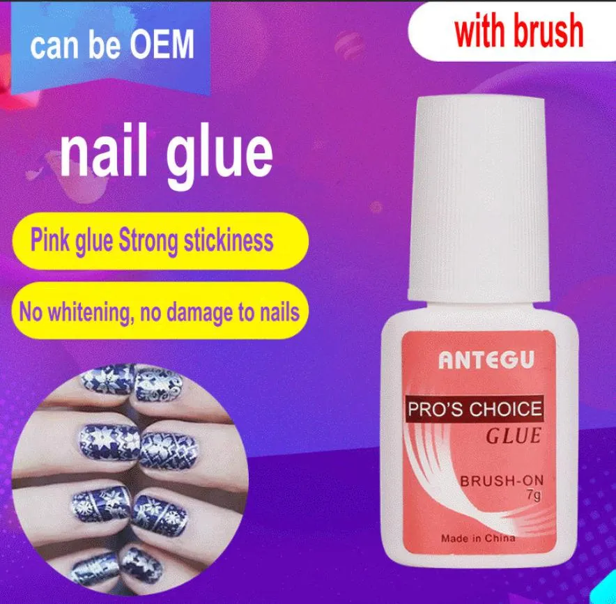 7g Nail Glue With Brush Quick Dry Whole Use For Decoration Acrylic Fake Nails Crystal Stone Diamond No whitening7490416