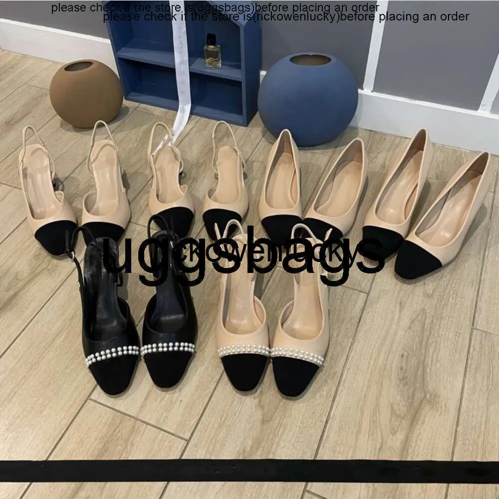 Chanells Shoe Chanelity 2c Slingbacks Suede Sandal Chaussures Bloc High Heels Cap Toe Slides Ballet Flat Mary Jane Jane Stiletto Pumps nus Interlançant C Party Robe