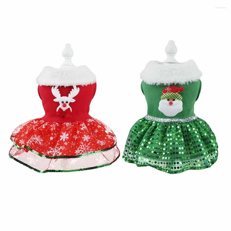 Vêtements pour chiens costume de robe de Noël de Noël