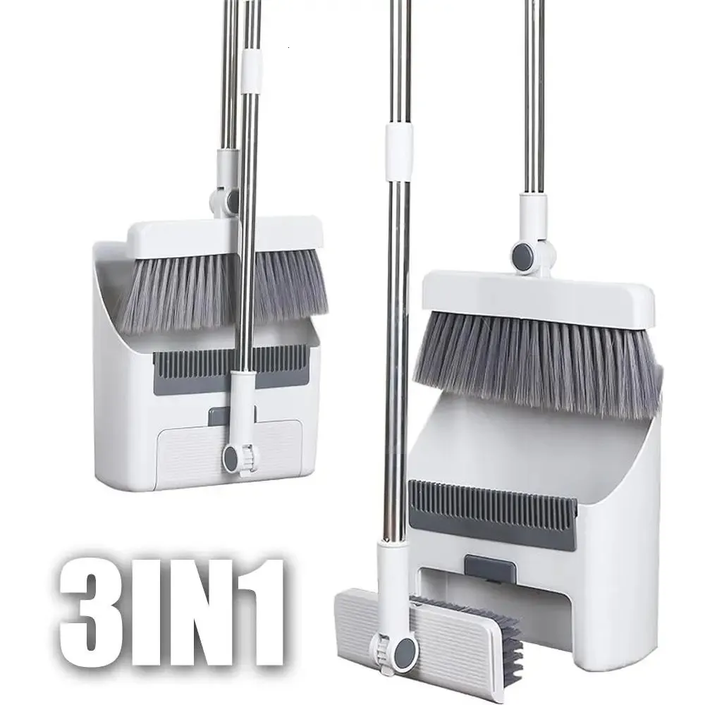 3IN1 обновление метлы с длинной ручкой для очистки щетки на расстоянии для дома тяжелая для домашней очистки ванная комната 240511
