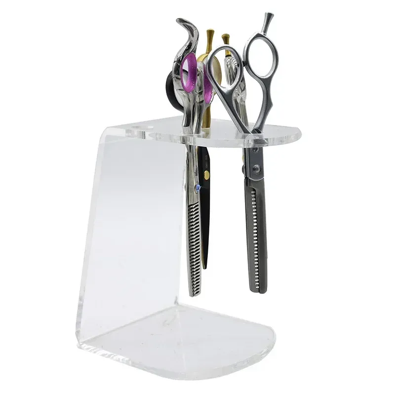 Transparent Acrylic Scissors Shelf Scissors Socket Hair Salon Desktop ...