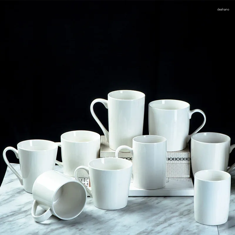 Canecas 11 onças Fabricante de copos LOGO Custom Luxury Porcelain Coffee Cups de sublimação