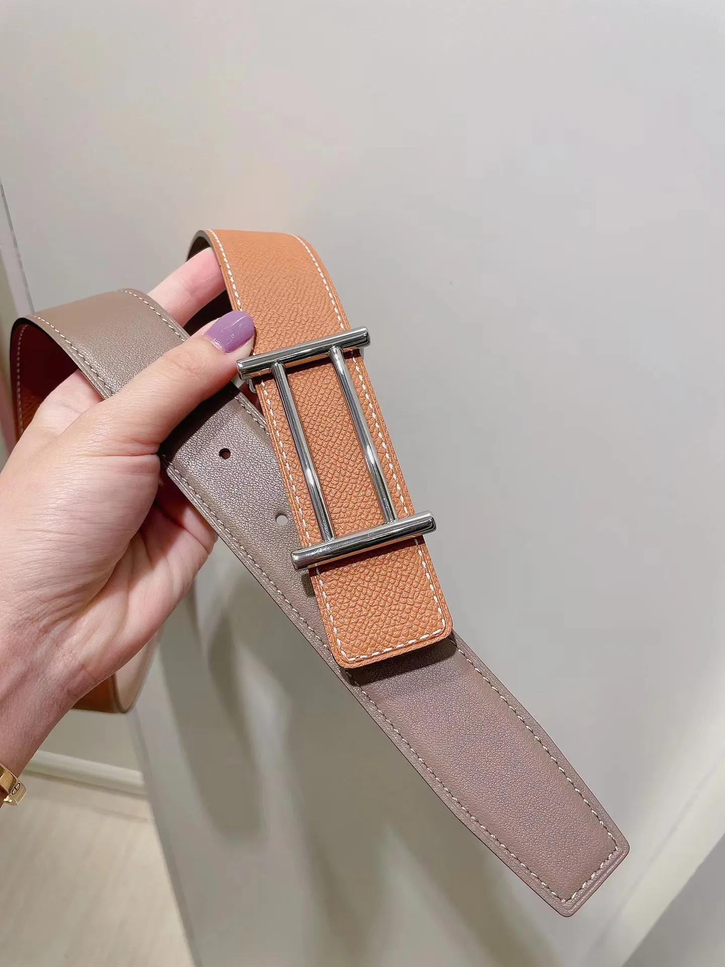 belts for men designer belts woman Top quality Belt for women fashion Genuine Leather epsom Cowhide Width 3.2/3.8cm H Buckle Belts womens Waistband her03