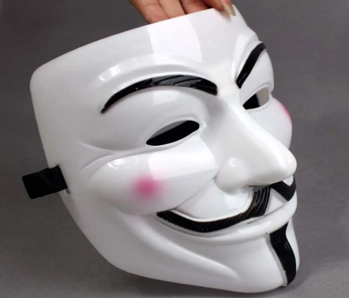 Party Masks V pour Vendetta Mask Anonymous Guy Fawkes Fancy Dress Costume Adult Accessory Plastic Partycosplay SN59268221879