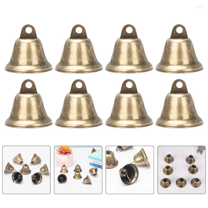 Feestbenodigdheden 20 pc's de bel Xmas Tree hangende vakantie decoratieve klokken diy accessoire open decorate