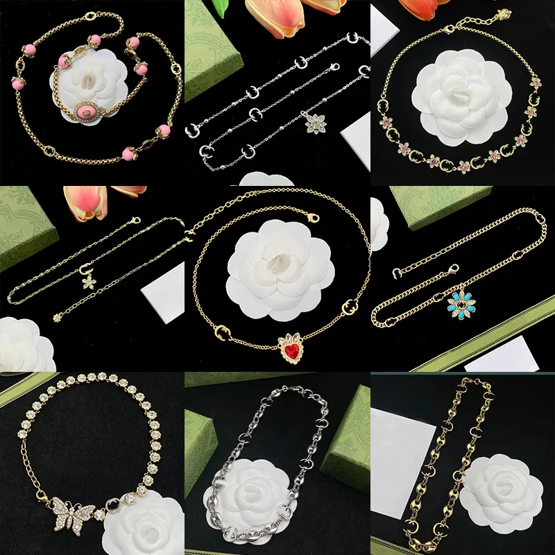 Luxury Designer Necklace Women's Fashion Brand 18k chain Necklace High Quality Titanium Steel Pendant Necklace Jewelry