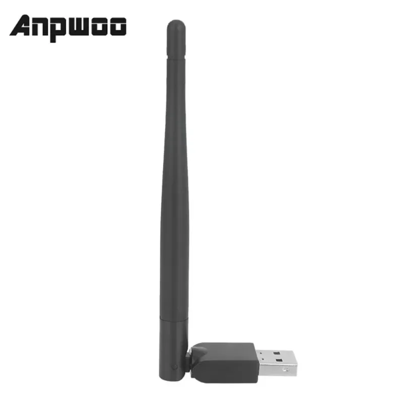 ANPWOO USB WIFI -antenne draadloze netwerkkaart USB 2.0 150 Mbps 802.11b/g/n LAN -adapter met roteerbare antenne