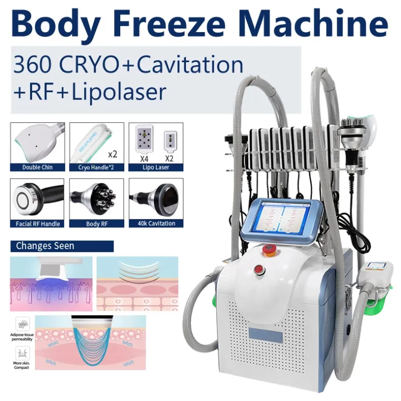 Altre attrezzature di bellezza Buona macchina sottile di congelamento grasso 3 gestisce la cavitazione della liposuzione ad ultrasuoni in vendita RF