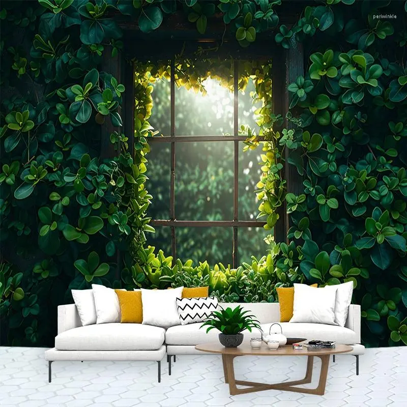 Tapestries Vine Tapestry Tapices Room Wall Art Plant Green Leave Home House Bedroom Masion Aesthetic Decor For Hanging