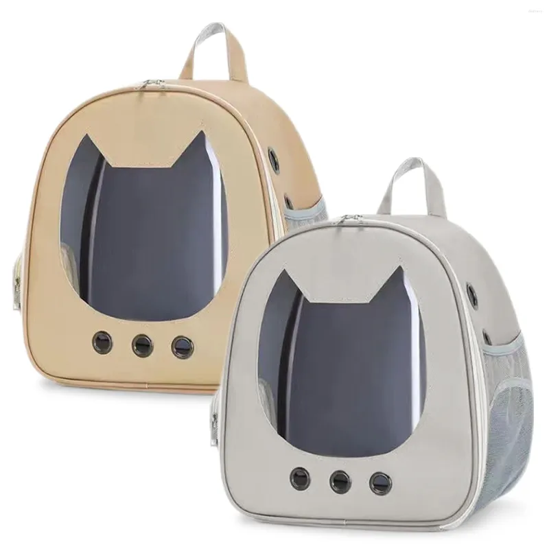 Cat Carriers Pet Carrier Backpacks Kittens Bag With Ventilated Design Safety Straps Buckle Support Ventilate Transparent Backpack