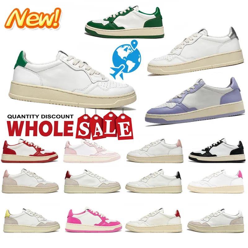 2024 Designer Women Casual Shoes Vintage Trainer Lace-Up Luxury Sneakers Non-Slip Outdoor Leather Friction Resistance Shoes 35-42