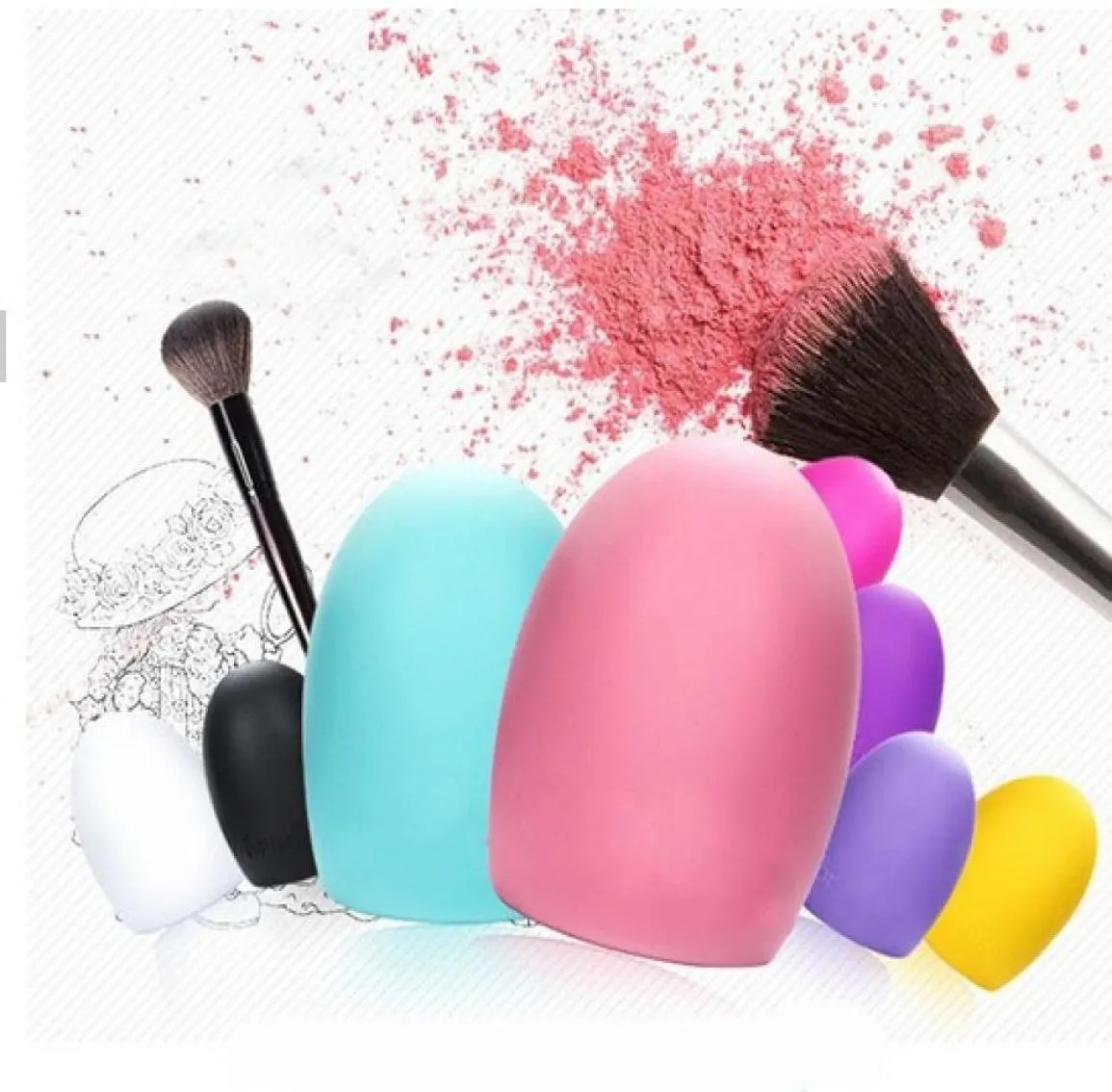 Новая прибытие Brushegg Clean Crashes Makeup Make Brush Brush Commetic Cleansing Tools для макияжа Beauty Tool4345433