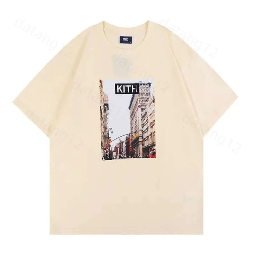 Kith New York T Shirt Mens Designer Wysokiej jakości koszulki TEE Trening Targi dla mężczyzn ponadgabarytowa koszulka 100%bawełniana kith tshirty vintage krótkie rękawa 537