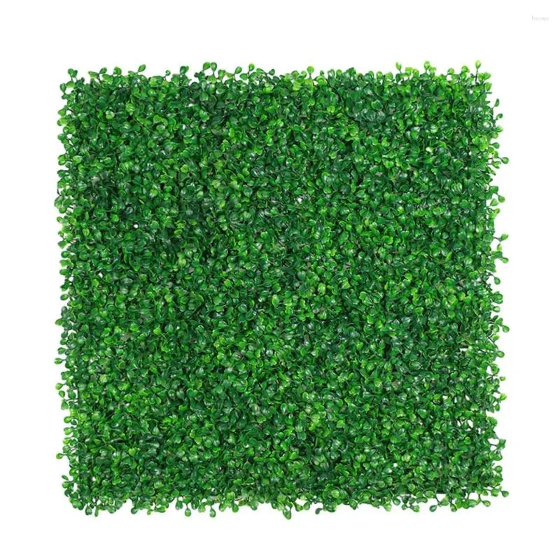 Dekorative Blumen 1PC künstlicher Rasen Simulation Rasengrüne Pflanzwand 50x50 cm Plastikblumendekoration für das Hausgarten Cafe Festlich