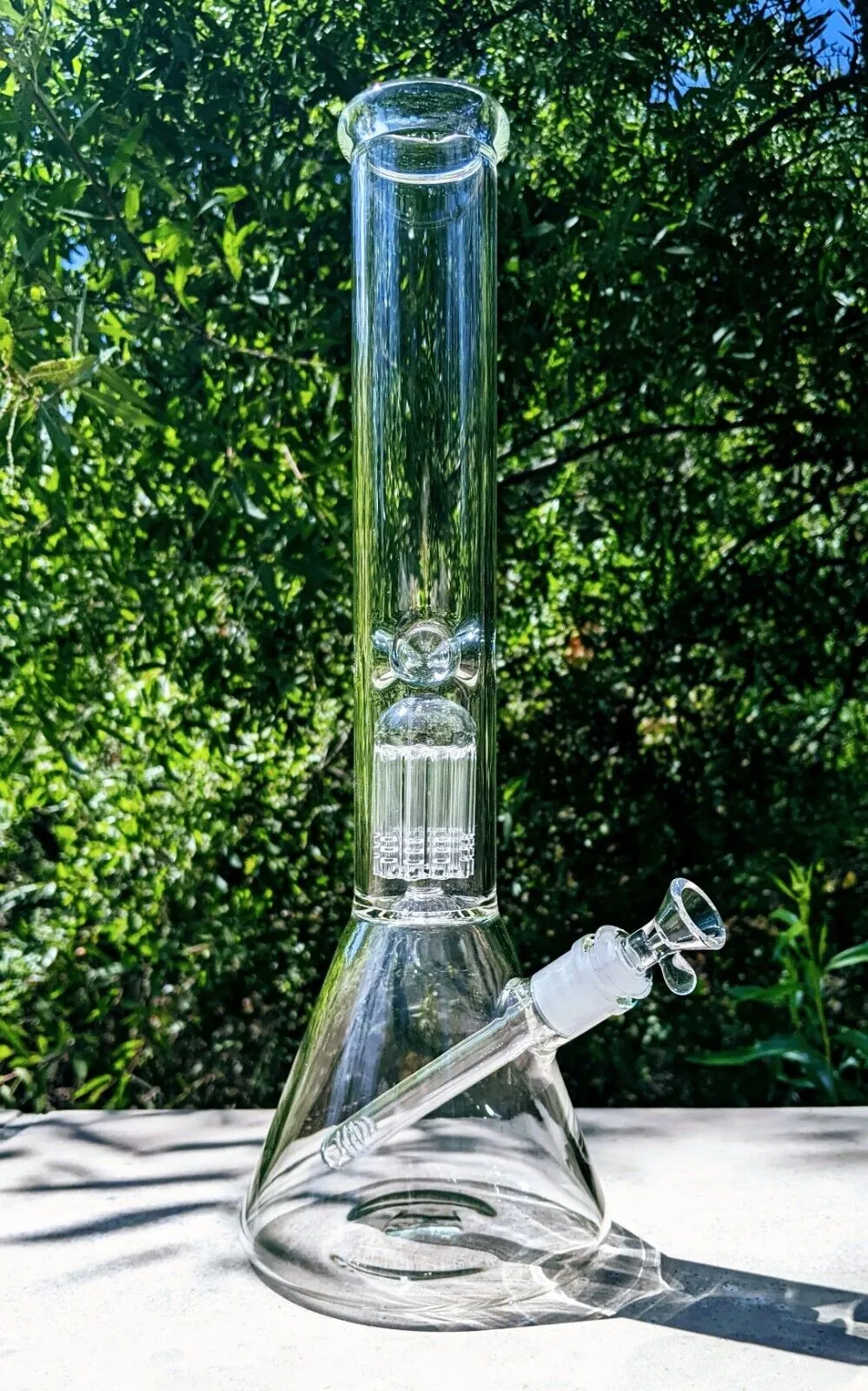 16 pouces en tête en verre Bong lourd épais épais multi-geléfisches filtre de narguilé Verre Bong Dabber Recycleur Recycler Beaker Ice Catcher Bongs 14 mm Entrepôt américain