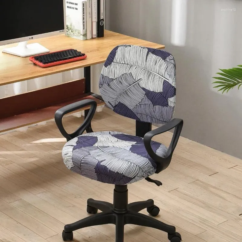 Stol täcker Universal 36 Mönster Computer Cover Office Chairs Slipcover Elastic Gaming Gamer fåtölj Seat Protector Spandex för hemmet