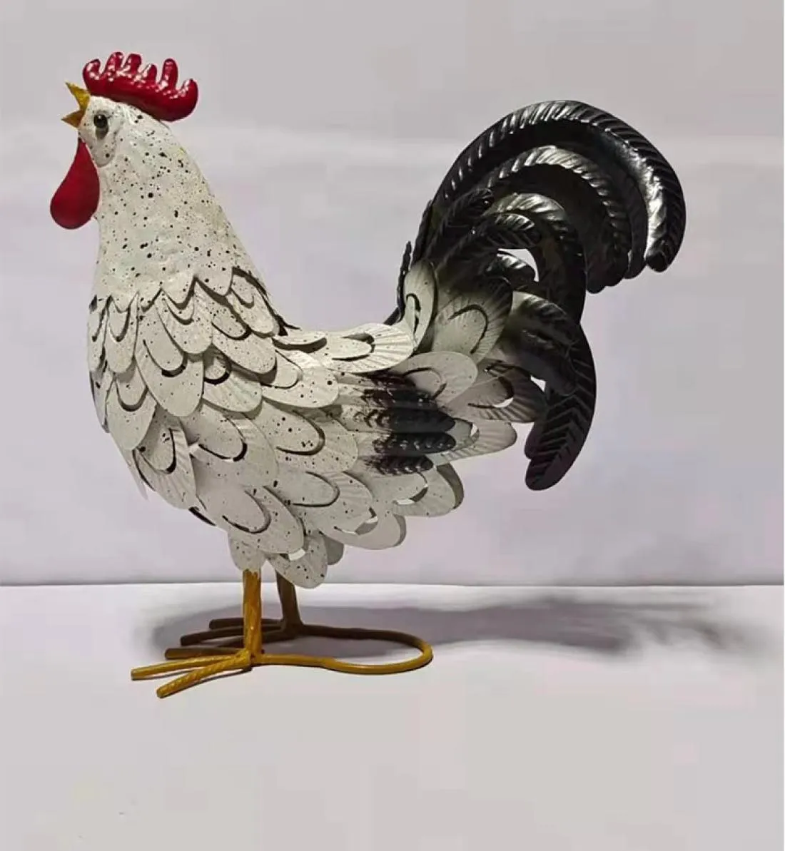 Muyuan Roosters Model i rzemiosło Metal Iron Cock Dawn Ornament Home Creative Dekoracja sklep Rooster Wealth Dift2972317