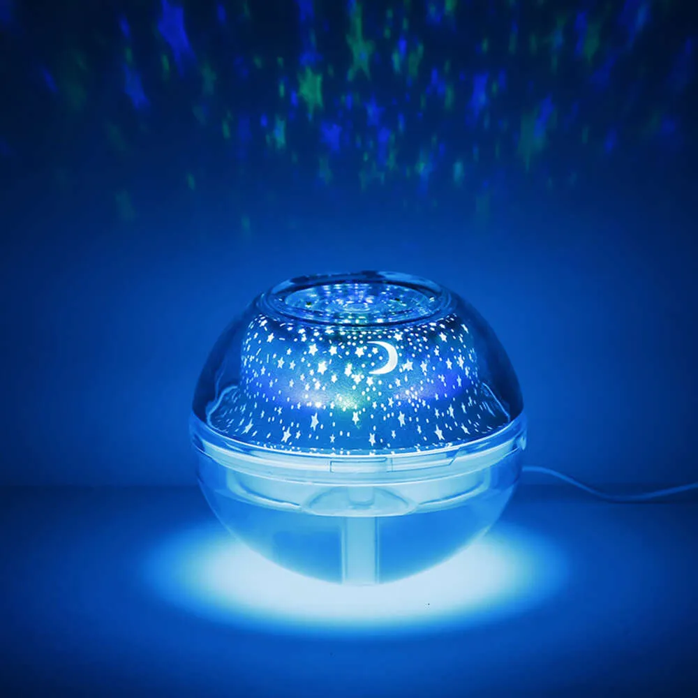 Crystal coloré étoilé Sky Projection Purification de l'air Humidificateur, chambre à coucher pour le chevet de chambre à coucher réapprovisionnement