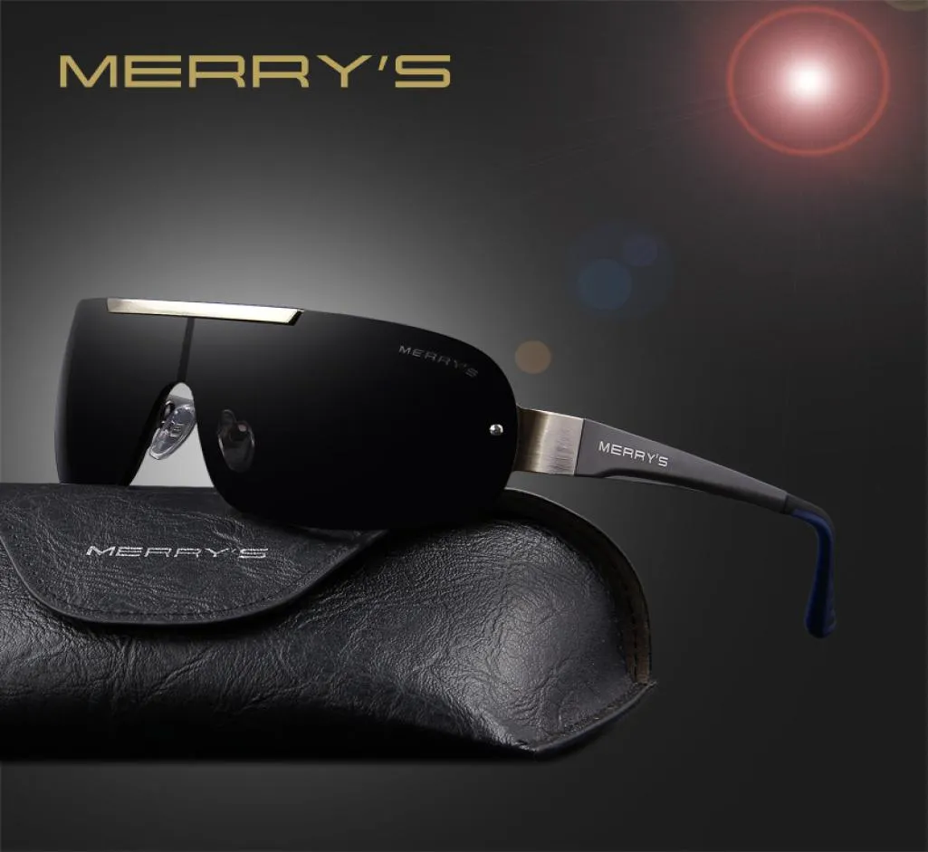 Merry039s Fashion Classic spolaryzowane okulary przeciwsłoneczne mężczyźni projektant marki HD Goggle Men039s Zintegrowane okulary słoneczne okulary UV400 S9394830