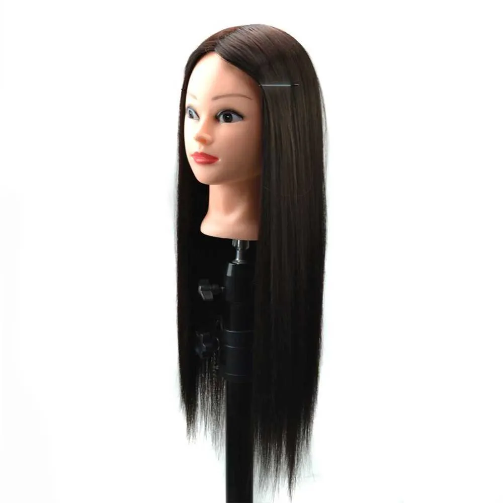 Mannequin Heads Human Model Wig Head for Hairstyle Wig Accessories Maniquin en Standing Hair Extension Pruiken 26 inch make -upkit Q240510