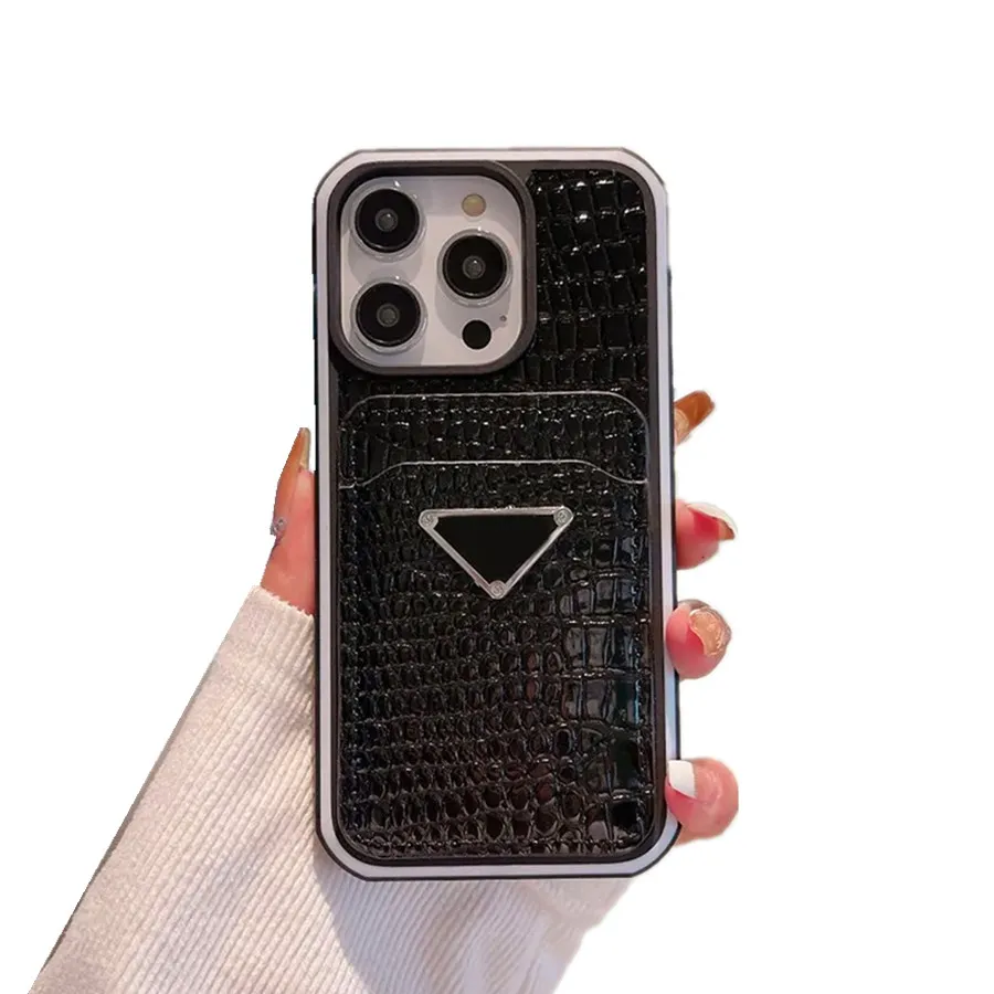 PSIGNER PHELLE CASA DESIGNER CASA IPPHURY per iPhone 15 Pro Max 14 Pro Max 13 Pro 12 11 X XR XS XSMAX 8P 15 Plus Case Shot Shot Solt Modello Crocodile Modello Phonecase