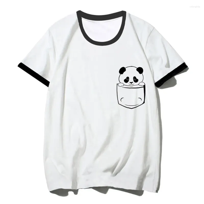 Frauen T -Shirts Panda Shirt Frauen lustige Grafik Harajuku Tee weibliche Y2K -Kleidung