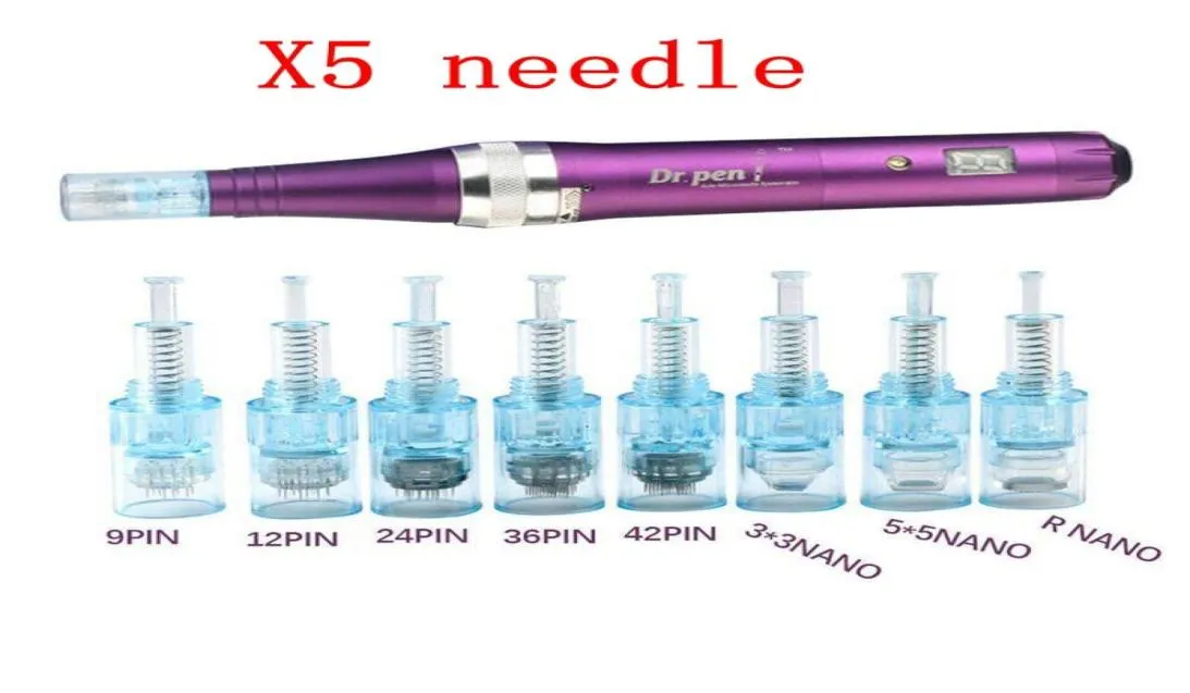 DRPEN X5 Ersättningsnål 9123642 PIN Nano Microneedles Cartridge för Derma Pen Dr Pen X5 Auto Microneedle MTS PMU2230162