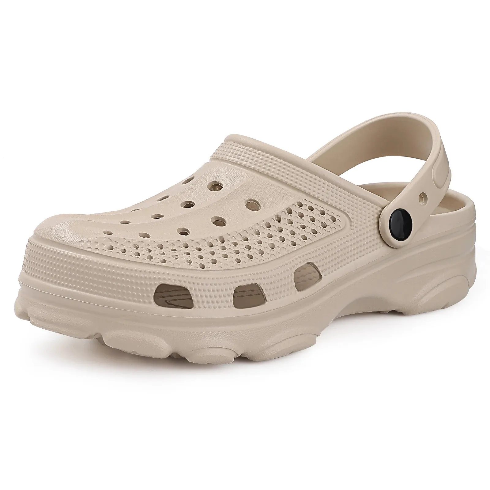 Kidmi Fashion Men Holes Slippers Mens Garden Clogs Slippers buiten strand slippers voor mannen zomer unisex huis holes schoenen 240509