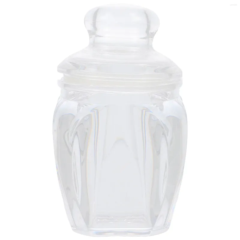 収納ボトル小さな瓶のふたミニアイテムキャンディーシールスナックホルダーPC家庭用乾燥食品透明ティープラスチック容器