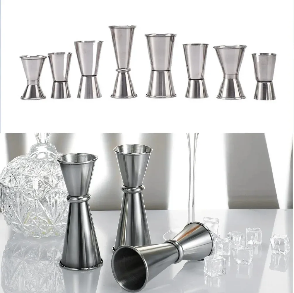 Cocktailbar Roestvrij staal Jigger Double Spirit Measuring Cup voor Home Party Club Accessories Barware Tools 240428